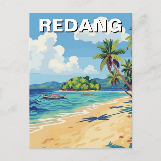 Strand in Redang Malaysia Postkarte (Vorderseite)