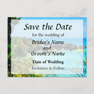 Strand in St. George Bermuda Save the Date Ankündigungspostkarte