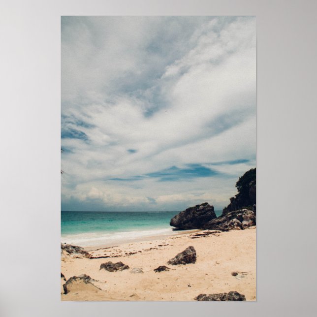 Strand in Tulum, Mexiko Poster (Vorne)