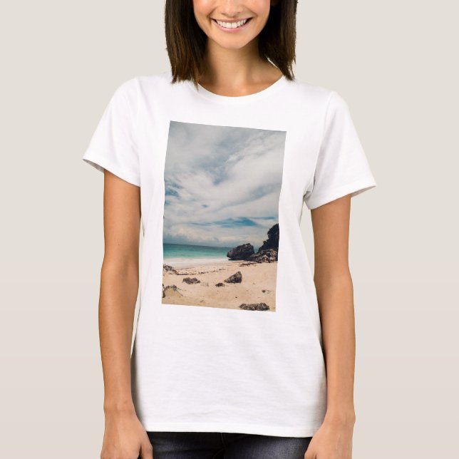 Strand in Tulum, Mexiko T-Shirt (Vorderseite)