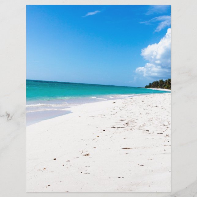 Strand Isla Saona in der Karibik Briefkopf (Vorderseite)