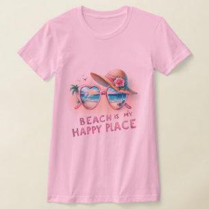 Strand ist mein glücklicher Ort T-Shirt