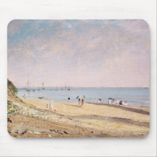 Strand John-Polizist- Brighton (Öl auf Leinwand) Mousepad
