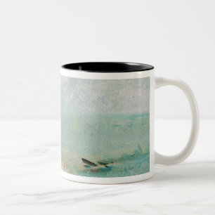 Strand Josephs Mallord William Turner mit Zahlen Zweifarbige Tasse