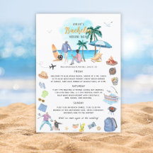 Strand Junggesellen-Abschiedswocheende-Itinerary