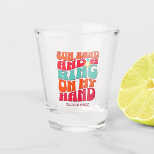 Strand Junggesellinnenabschied Groovy Sonne Sand R Schnapsglas