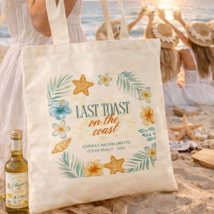 Strand Junggesellinnenabschied Letzter Toast an de Tragetasche