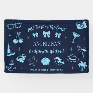 Strand Junggesellinnenabschied Willkommens-Doodle Banner