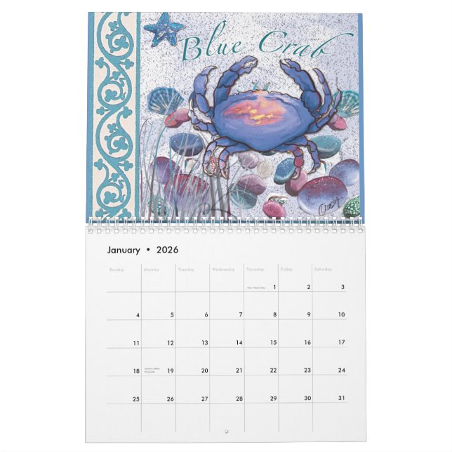 Strand-Kalender Kalender (Jan 2026)