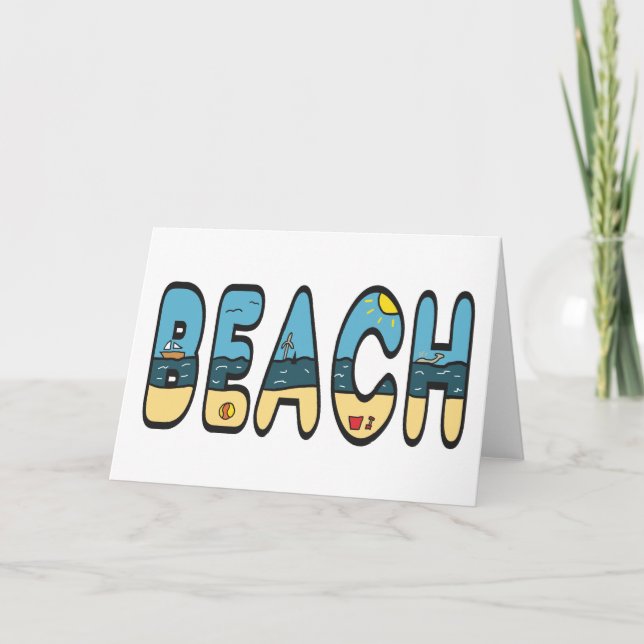 Strand Karte (Vorderseite)