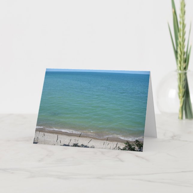 Strand klar zum Himmel Karte (Vorderseite)