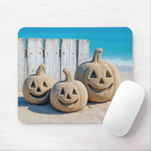 Strand-Kürbislaternen Mousepad