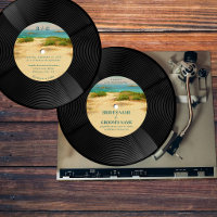 Strand Küsten Vinyl Schallplatte Hochzeit
