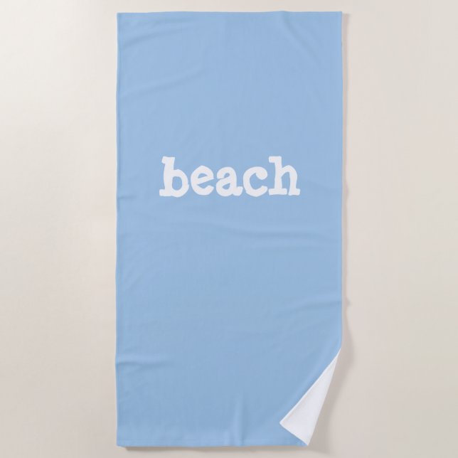 Strand Langarm Strandtuch (Vorderseite)