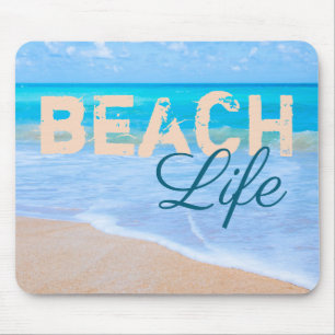 Strand-Leben. Herrliches Aquameer und tropische Mousepad