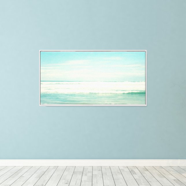 Strand Leinwanddruck (Insitu (Holzboden))