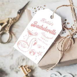 Strand Letzten Toast Pink Junggeselinnen-Abschied Geschenkanhänger