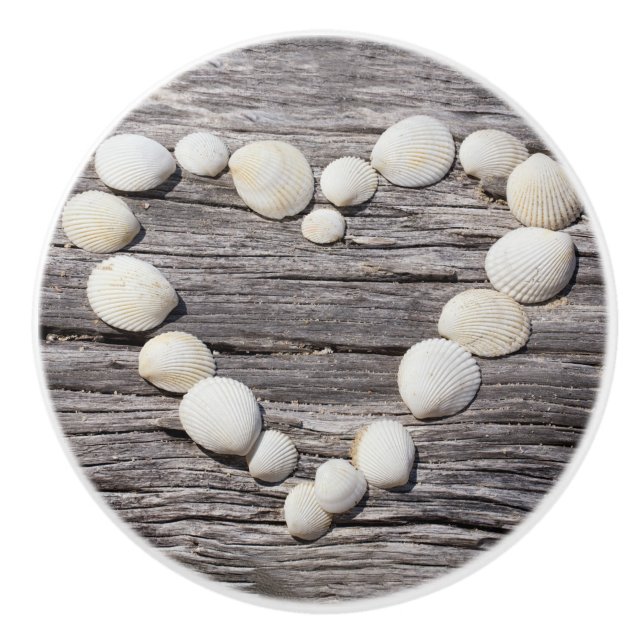 Strand-Liebe Keramikknauf (Vorderseite)