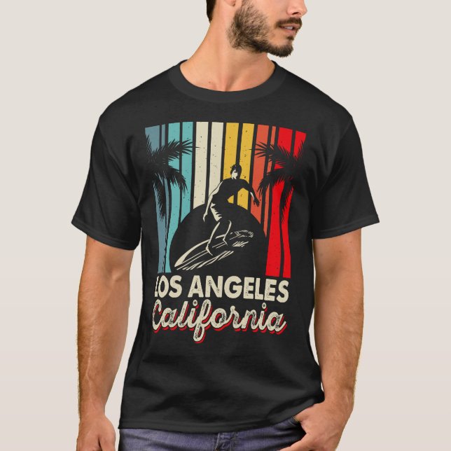 Strand Los Angeles Kalifornien T-Shirt (Vorderseite)