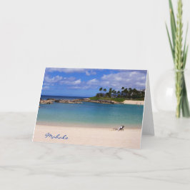 Strand Mahalo Dankeskarte