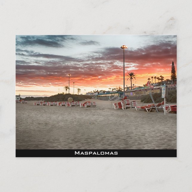 Strand Maspalomas Postkarte (Vorderseite)
