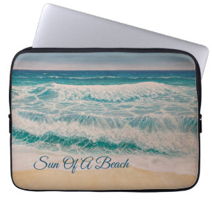 Strand Meer Brandung Sonne eines Strandes   Laptopschutzhülle