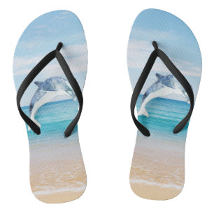 Strand,Meer,Sand,Delphin Flip Flops