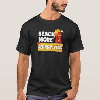 Strand mehr Sorgen weniger Urlaub Sommer-Vibes 5 T-Shirt