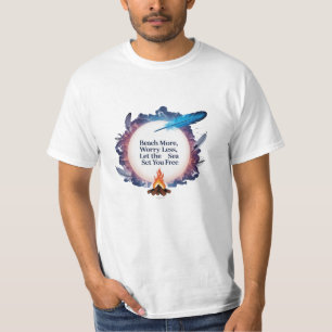 Strand Mehr, weniger Sorgen - Lass das Meer Set Si T-Shirt