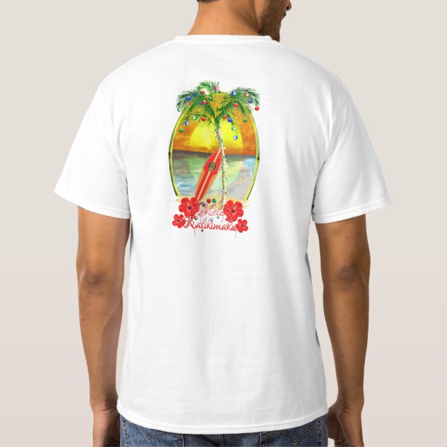 Strand Mele Kalikimaka T-Shirt (Rückseite)