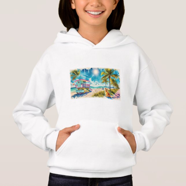 Strand Miami Hoodie (Vorderseite)