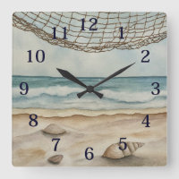 Strand mit Aquarellfarben