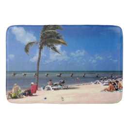 Strand mit Coconut Palm Badematte