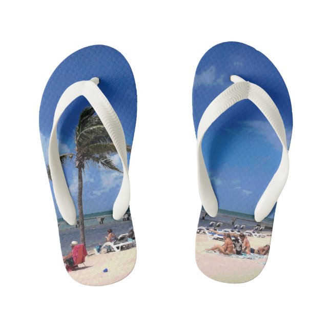 Strand mit Coconut Palm Kinderbadesandalen (Fußbett)