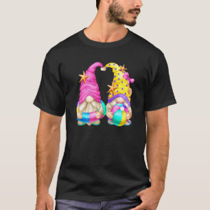 Strand mit Flip Flops für Gärtner & Sommer-Gnom T-Shirt