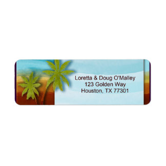 Strand mit Palm Tree Designer-Label