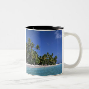 Strand mit Palmen, Malediven Zweifarbige Tasse