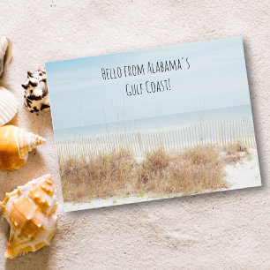 Strand mit Sanddünen Postkarte