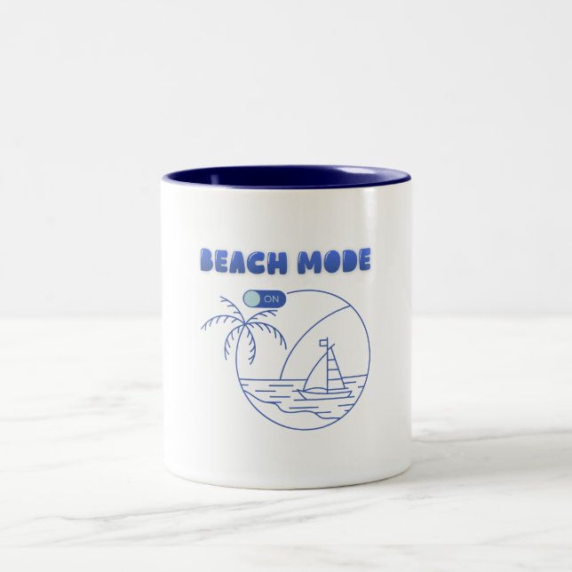 Strand-Modus An Tasse – Sommer Kaffeetasse (Mittel)