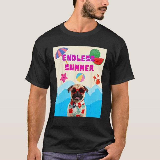 Strand-Mops T-Shirt (Vorderseite)