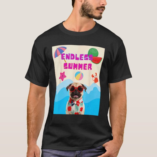 Strand-Mops T-Shirt (Vorderseite)