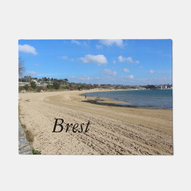 Strand Moulin Blanc in Brest Fußmatte (Vorderseite)