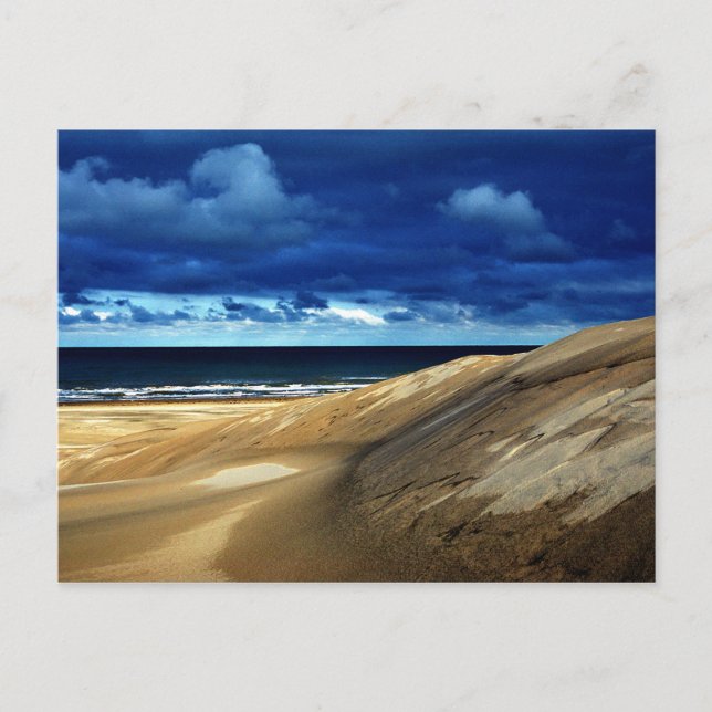 Strand nach Sturm Postkarte (Vorderseite)