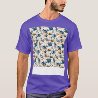 Strand Nahtloses Muster Sommerpalme Tree Waves Coa T-Shirt