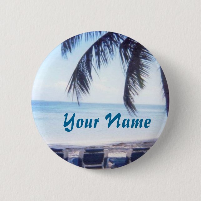 Strand-Namensknopf Button (Vorderseite)