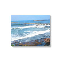 STRAND OZEAN, KALIFORNIEN Leinwand