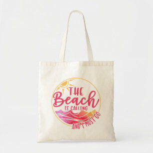 Strand Ozean Liebe Tragetasche