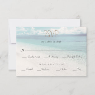 Strand-Ozean-Meeres-Hochzeits-RSVP-Karte RSVP Karte