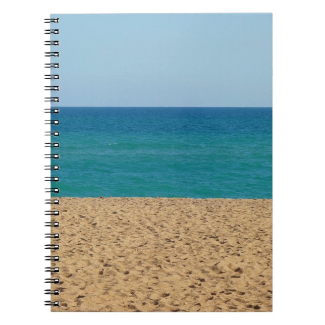 Strand, Ozean, Sky Notebook Notizblock (Vorderseite)