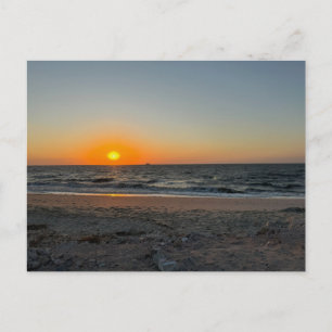Strand Ozean Sonnenuntergang Postkarte